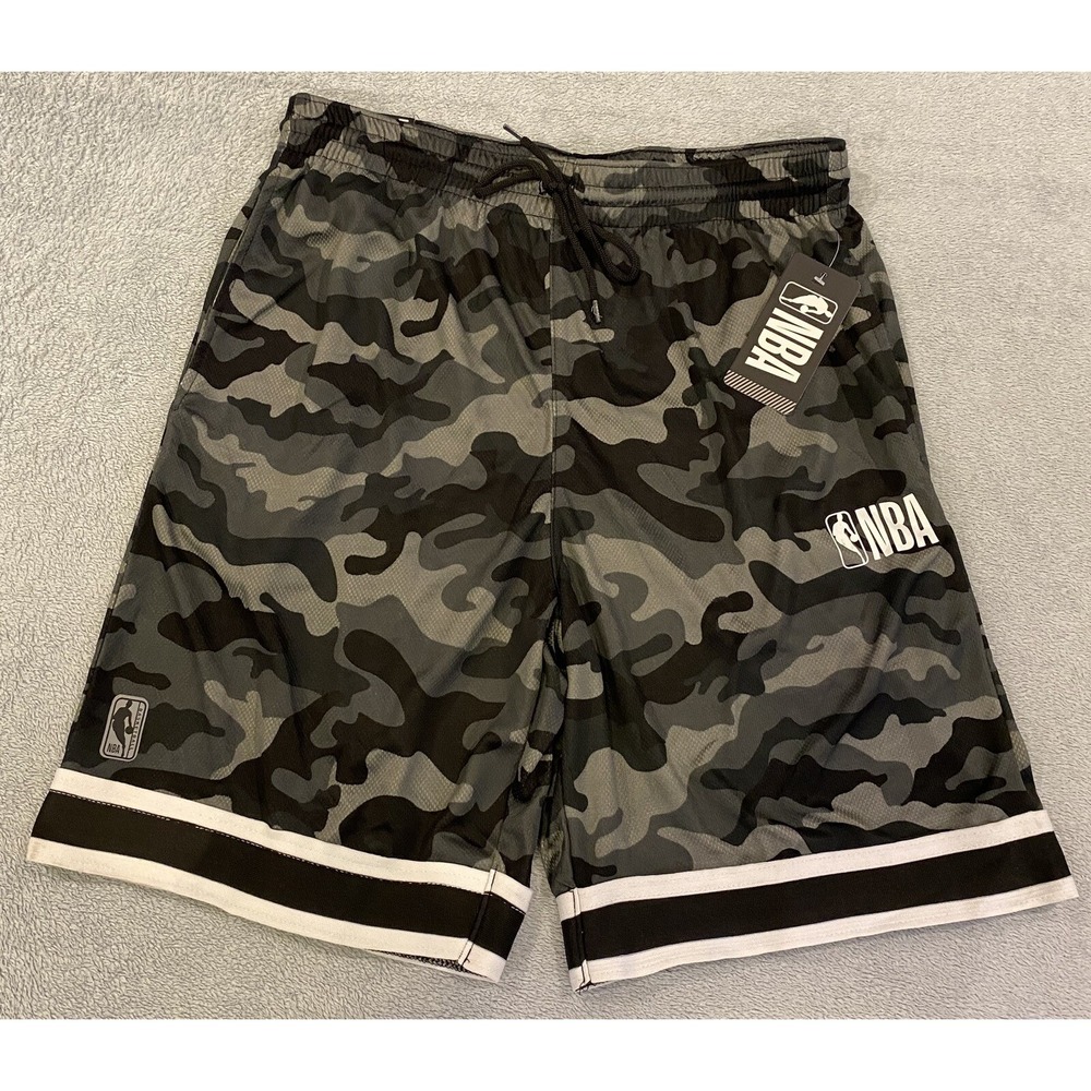 NWT NBA Basketball Military Camo Shooter Shorts Men's Sz L MSRP $40.00 NEW *Read